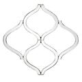 Gfancy Fixtures Interlocking Curved Shapes Mirror with Beveled Edge Mirrored GF3099735